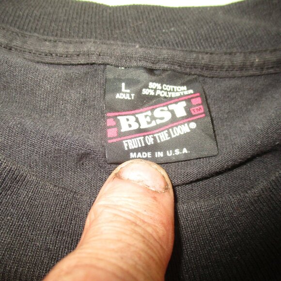 Vintage 1994 Alan Jackson Who I Am Country Music T Shirt Black Made In USA Sz L - Picture 4 of 5